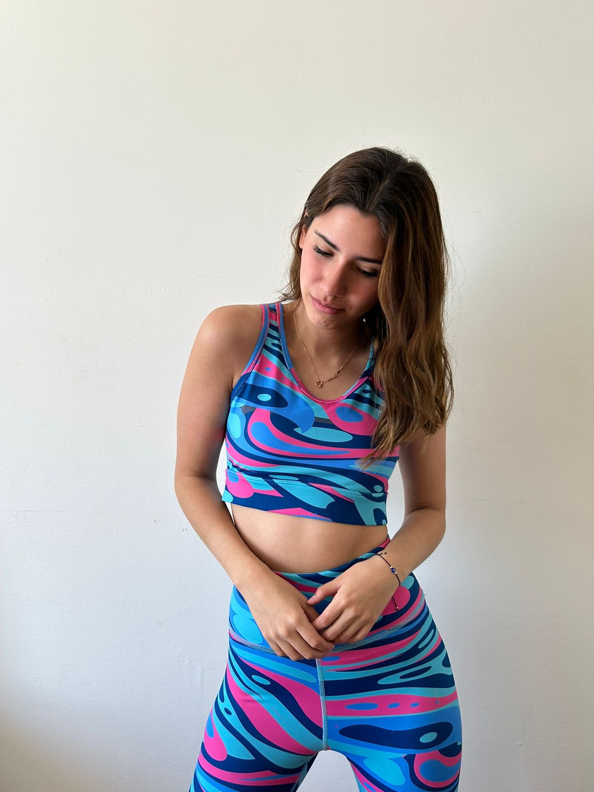 Blue Groovy Leggings and Top Set